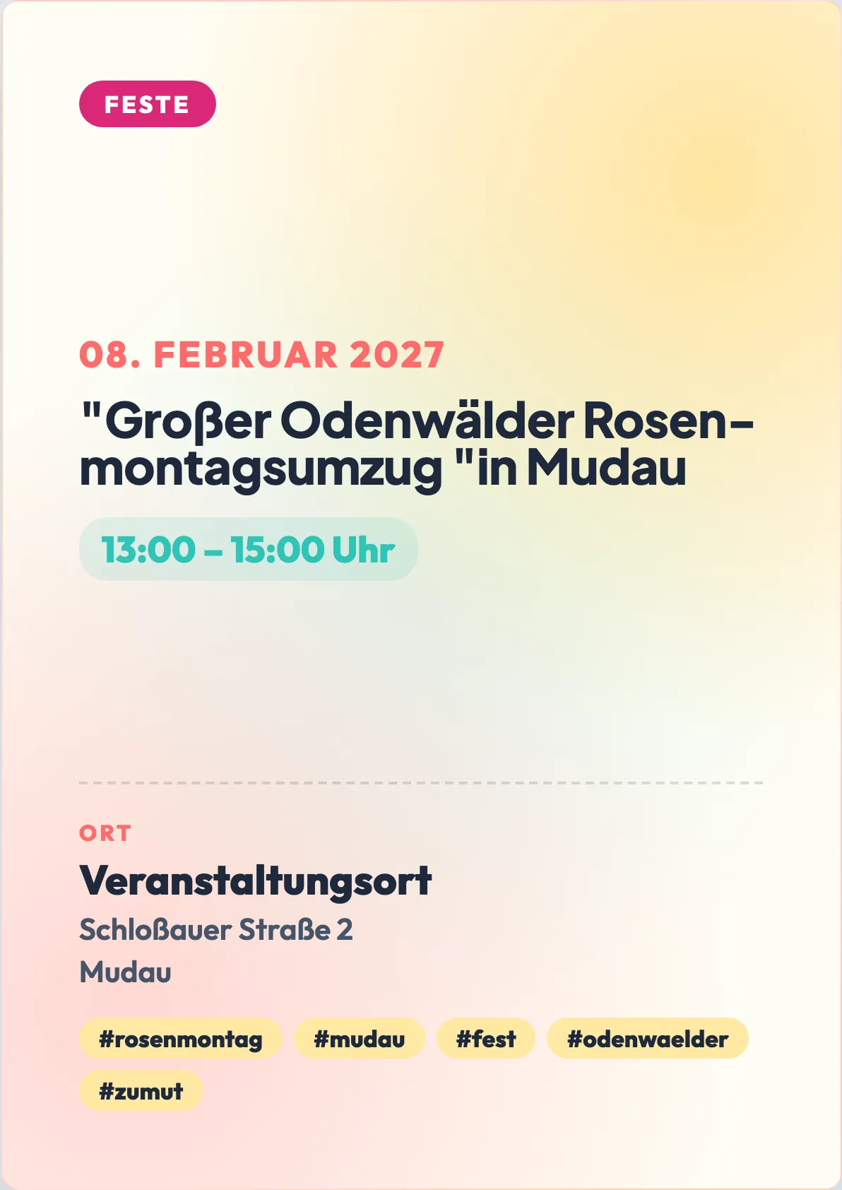 Veranstaltungsflyer