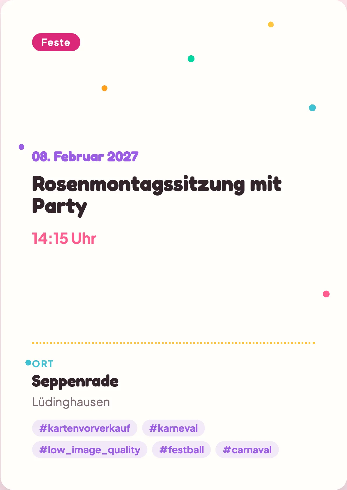 Veranstaltungsflyer