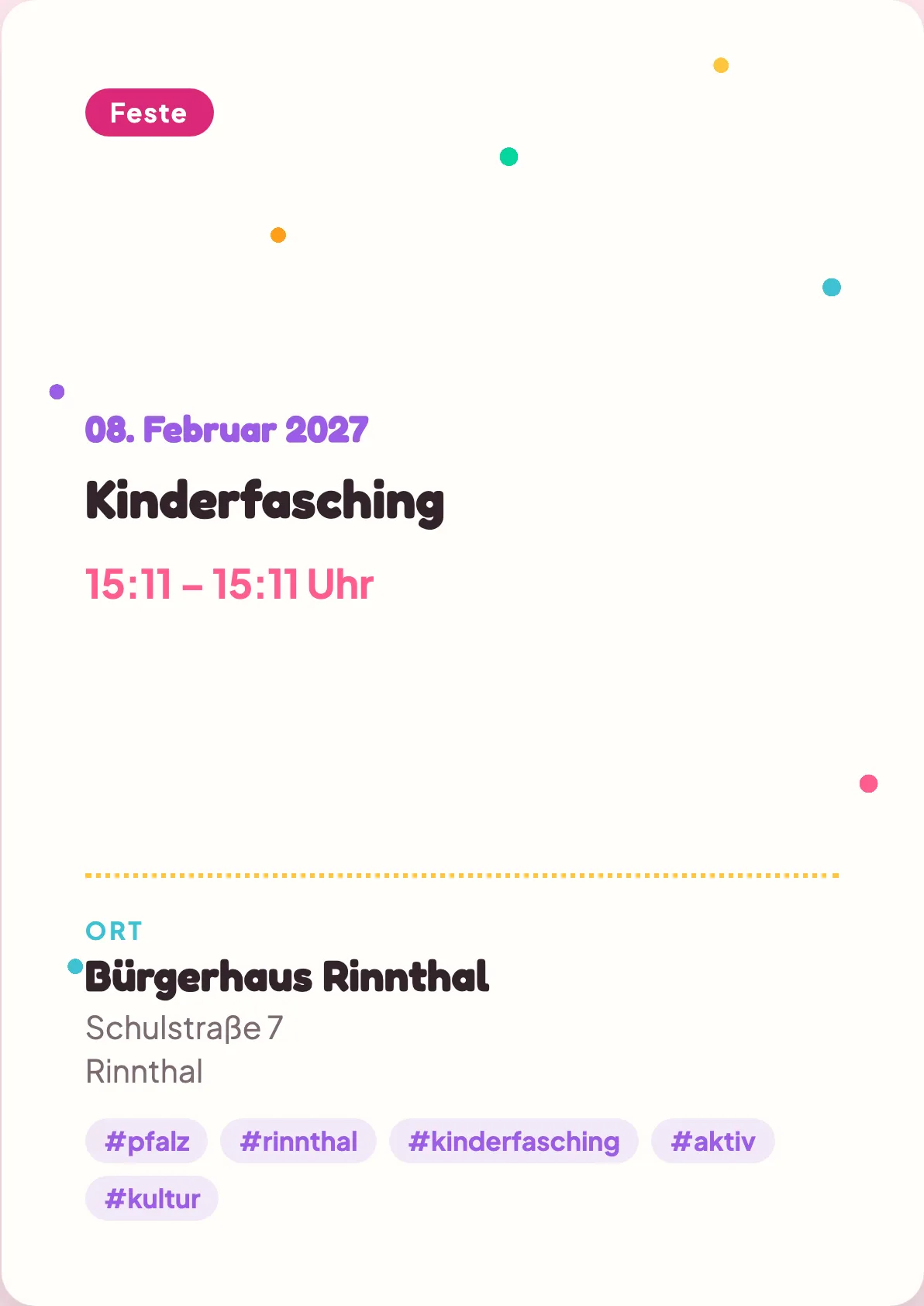 Veranstaltungsflyer