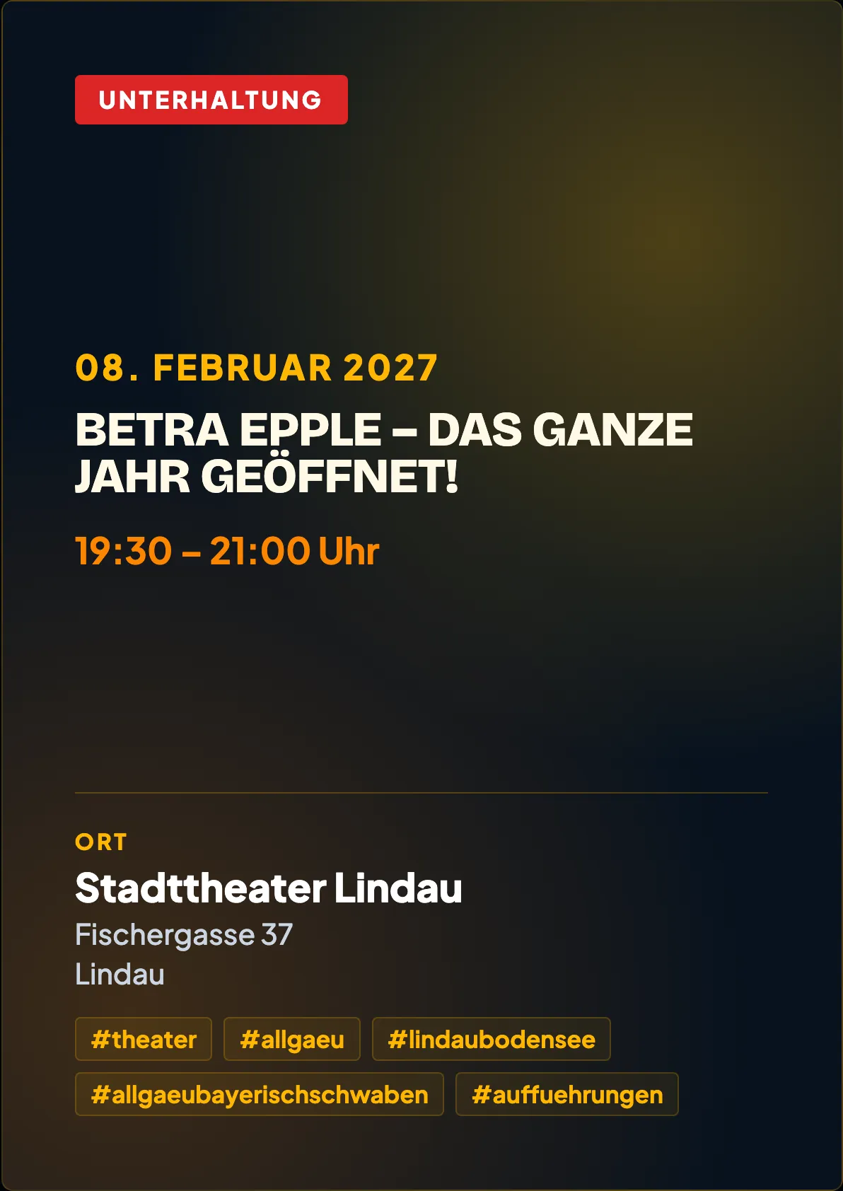 Veranstaltungsflyer