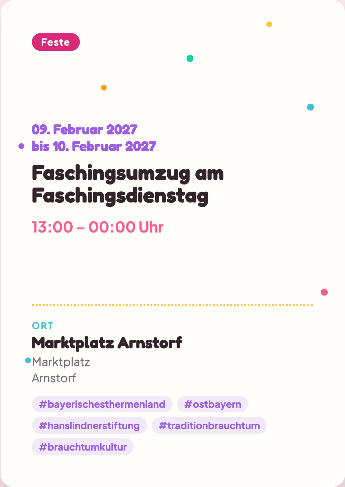 Veranstaltungsflyer