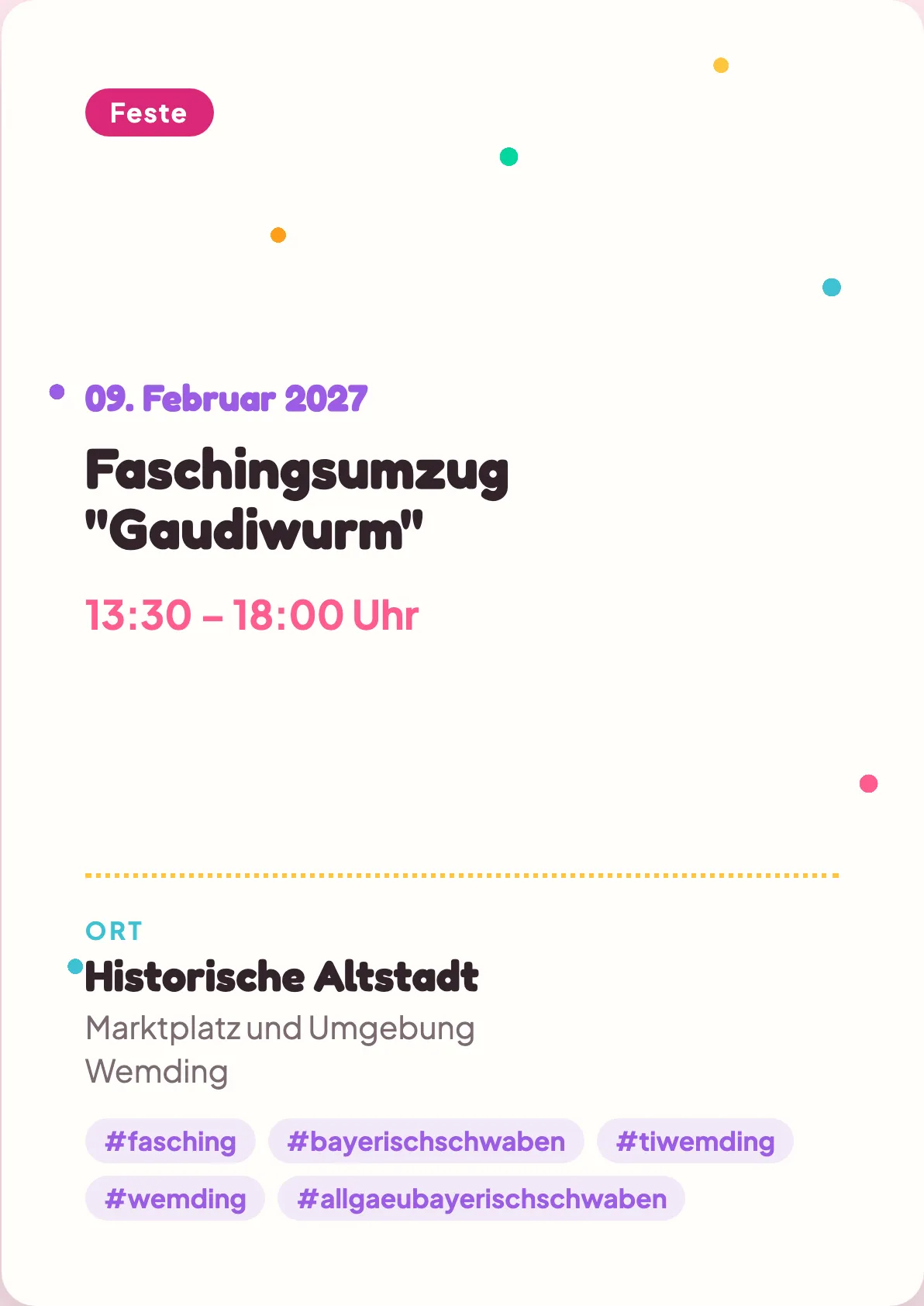 Veranstaltungsflyer