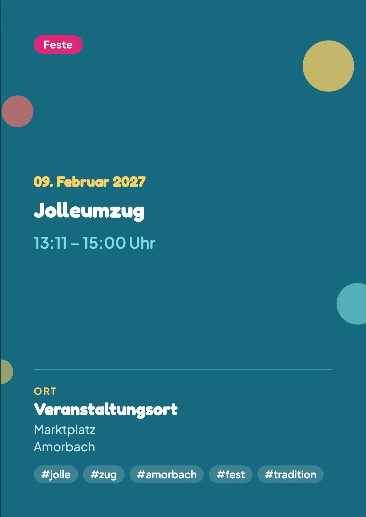 Veranstaltungsflyer