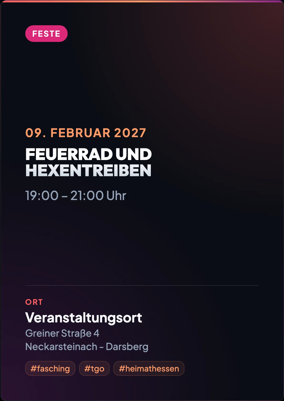 Veranstaltungsflyer