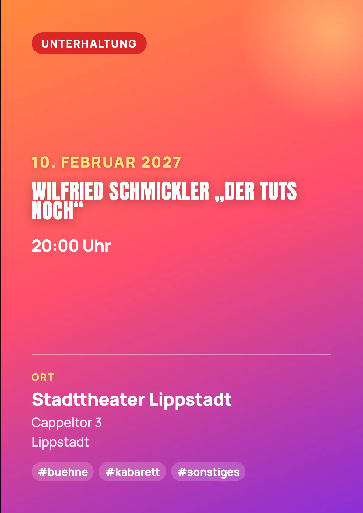 Veranstaltungsflyer