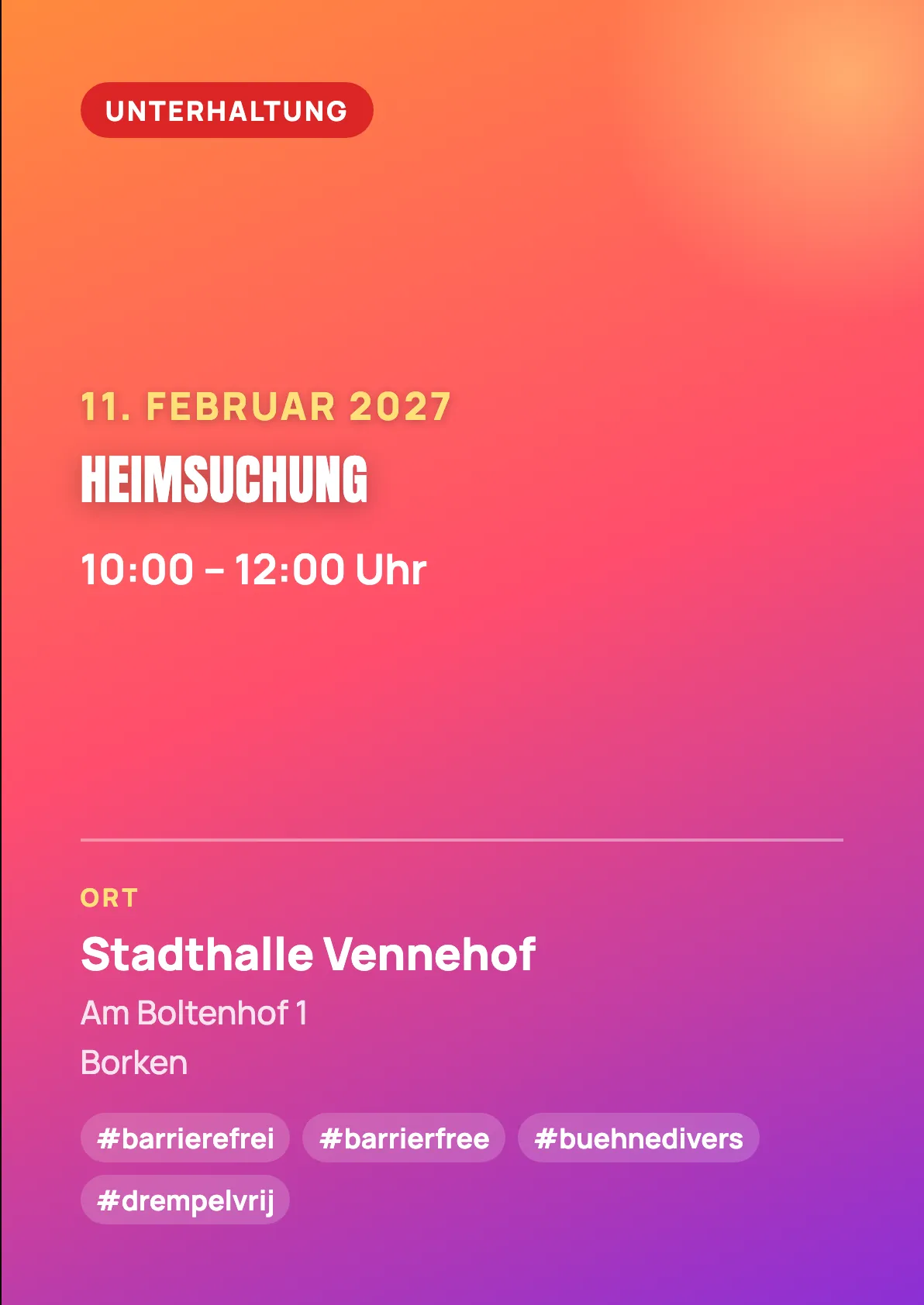 Veranstaltungsflyer