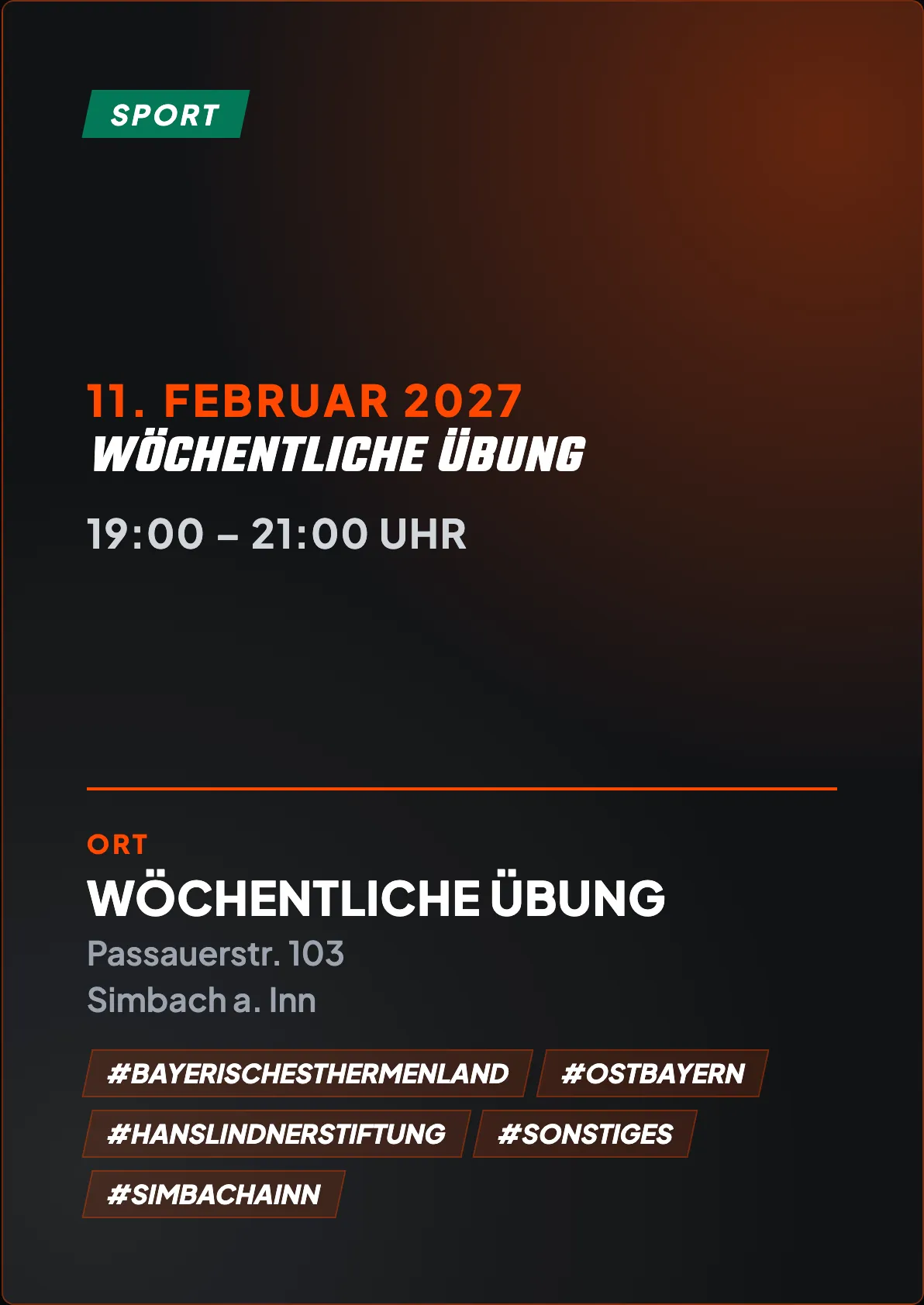 Veranstaltungsflyer