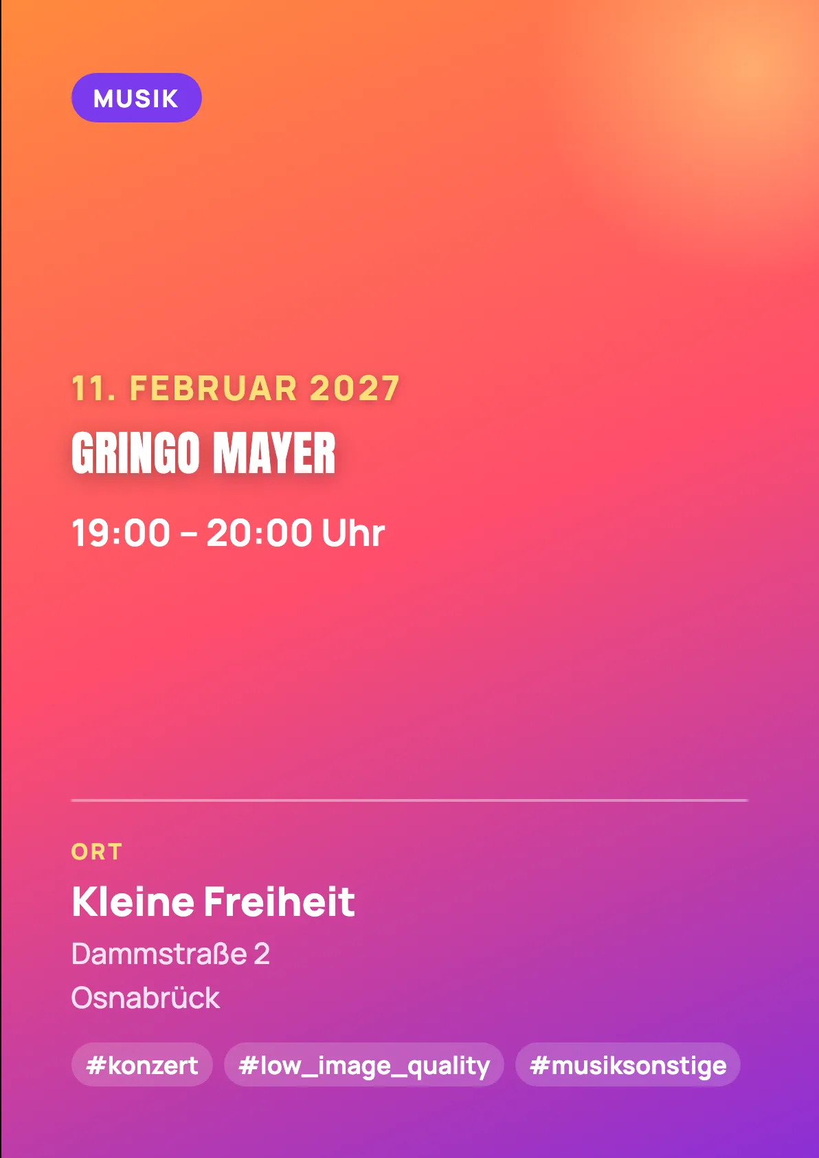 Veranstaltungsflyer