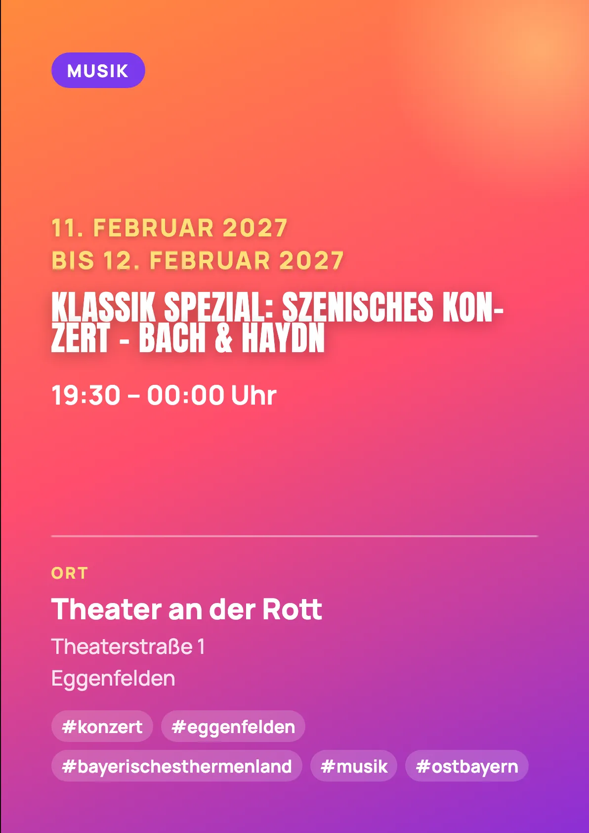 Veranstaltungsflyer