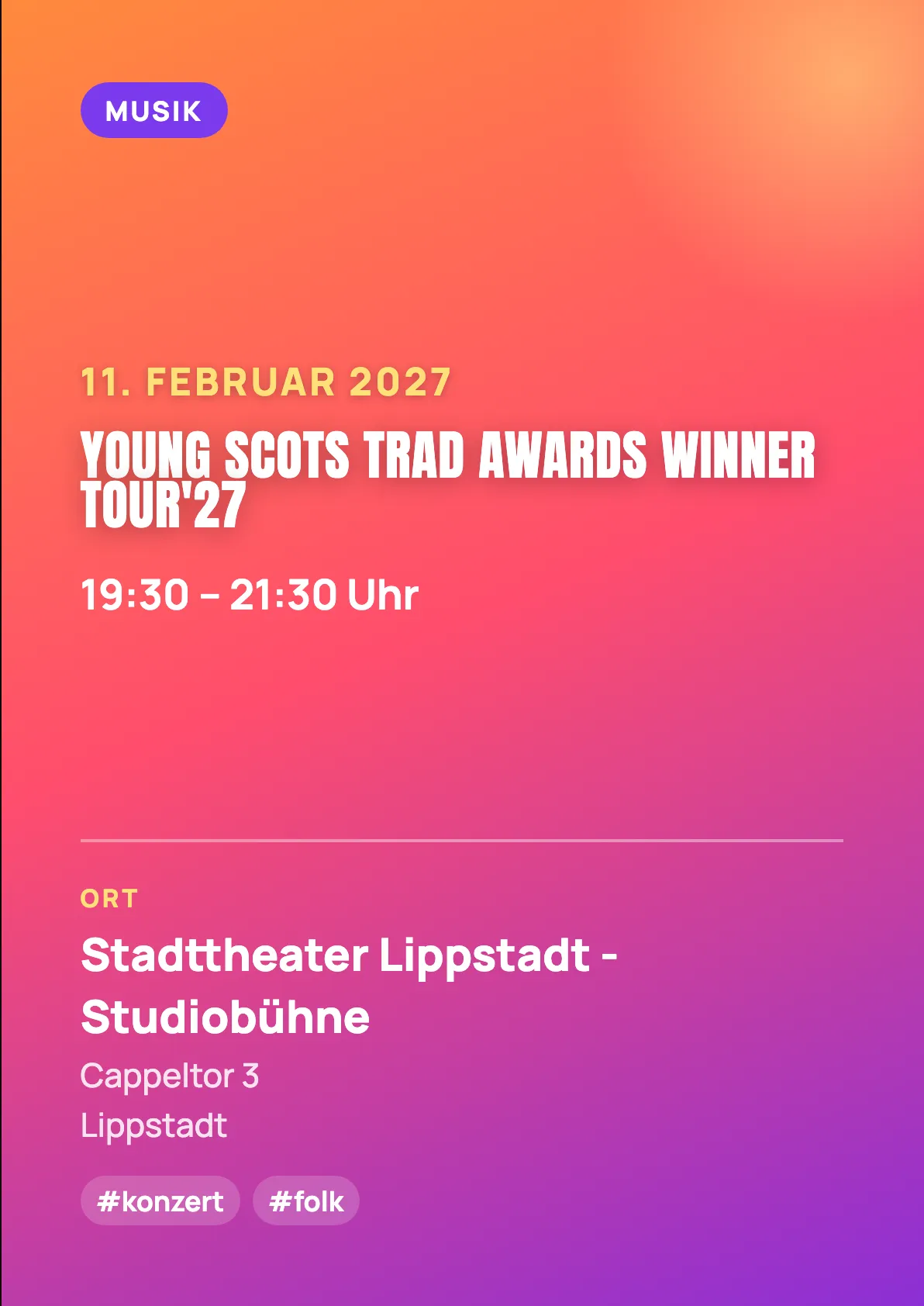Veranstaltungsflyer