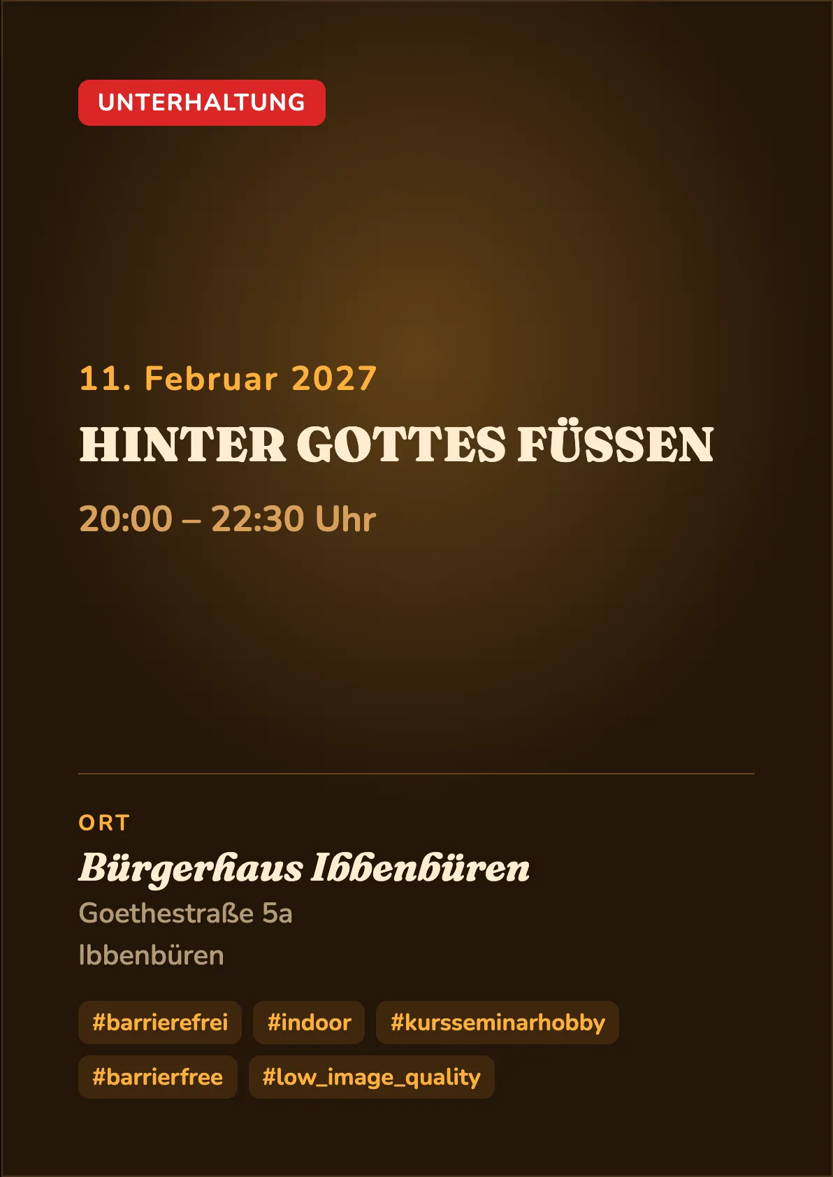 Veranstaltungsflyer
