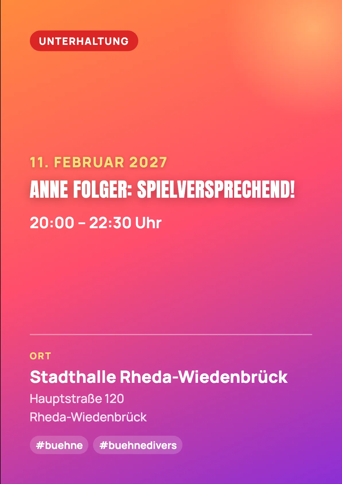 Veranstaltungsflyer