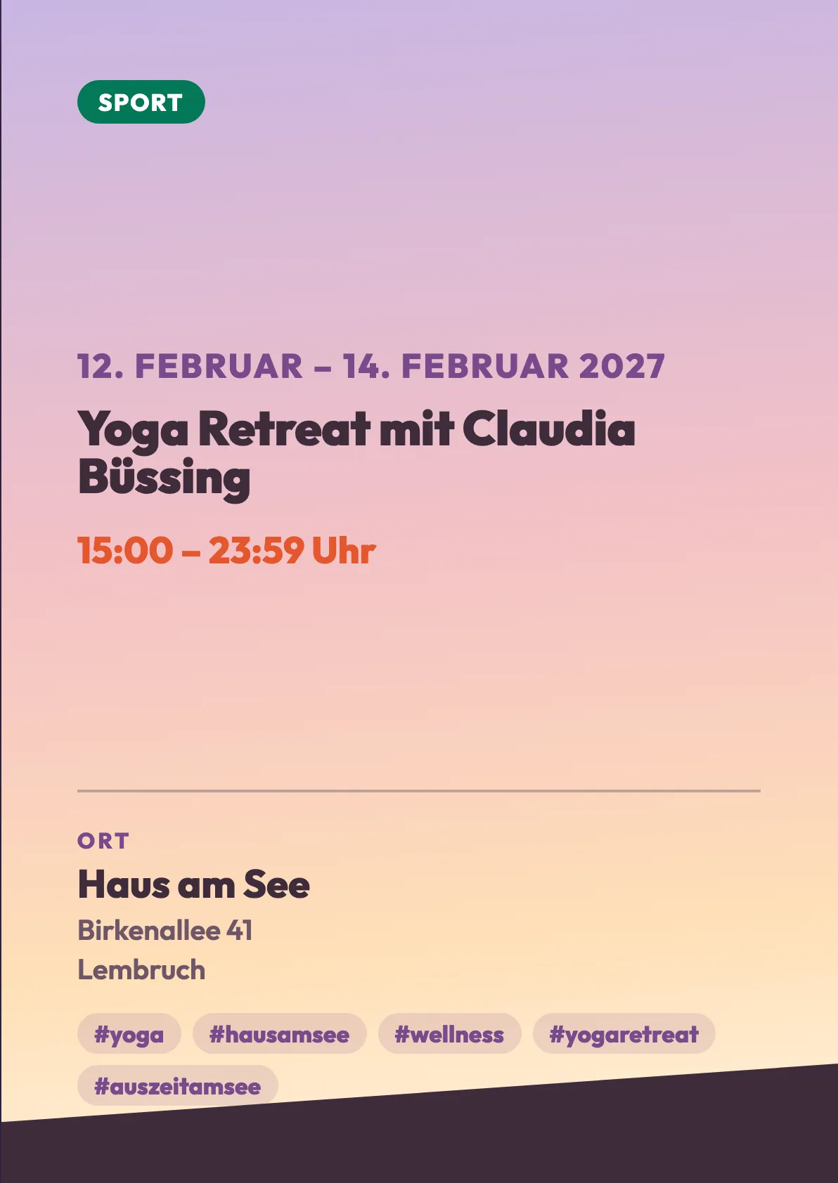Veranstaltungsflyer