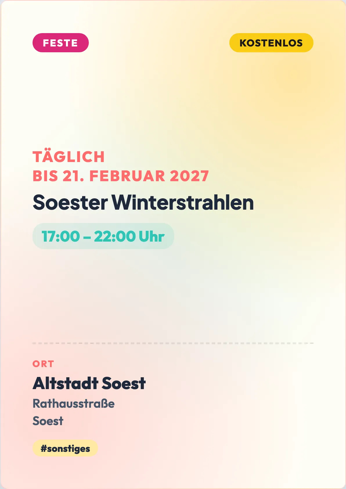 Veranstaltungsflyer