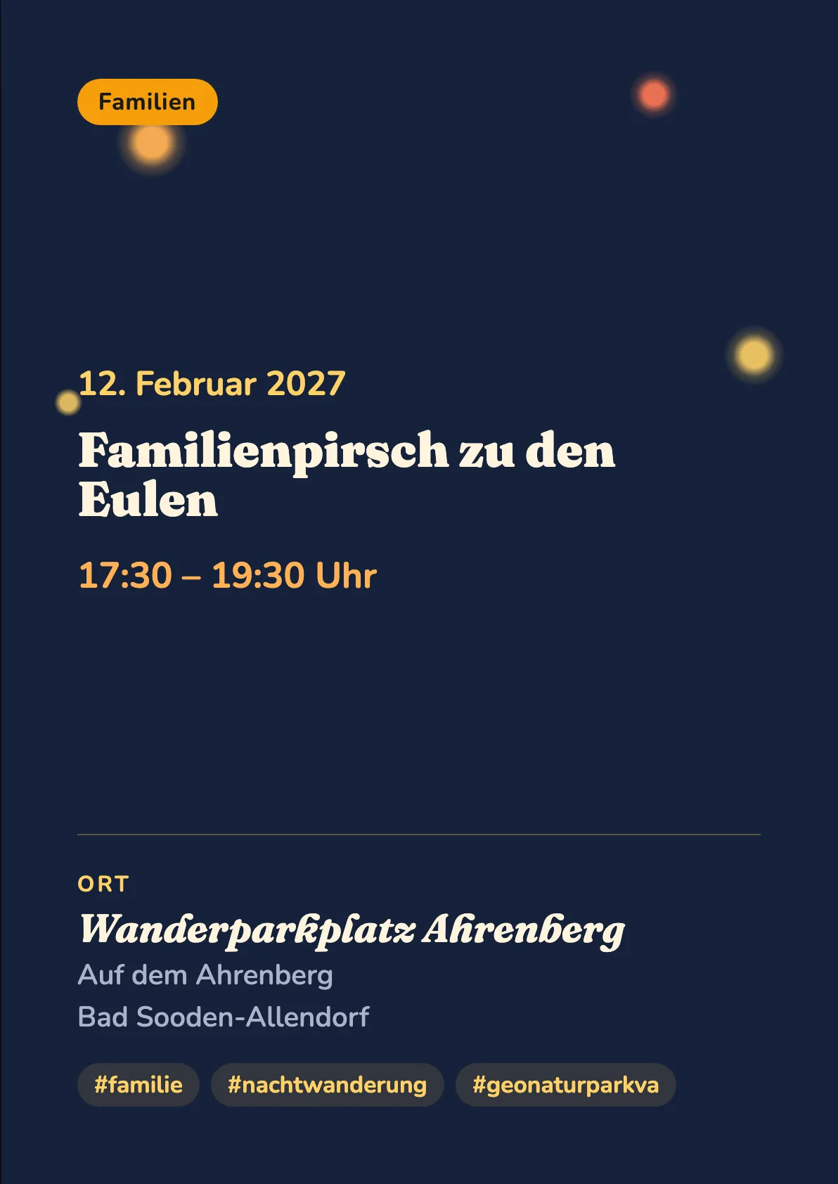 Veranstaltungsflyer