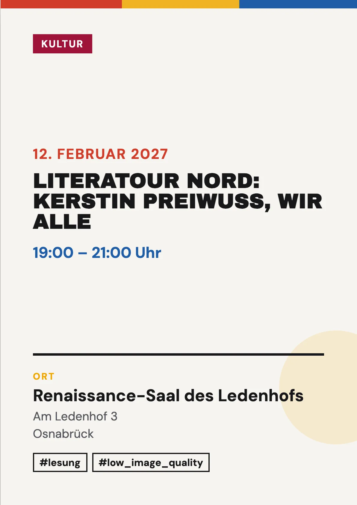 Veranstaltungsflyer