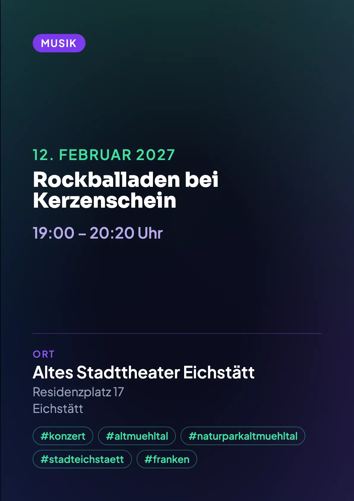Veranstaltungsflyer