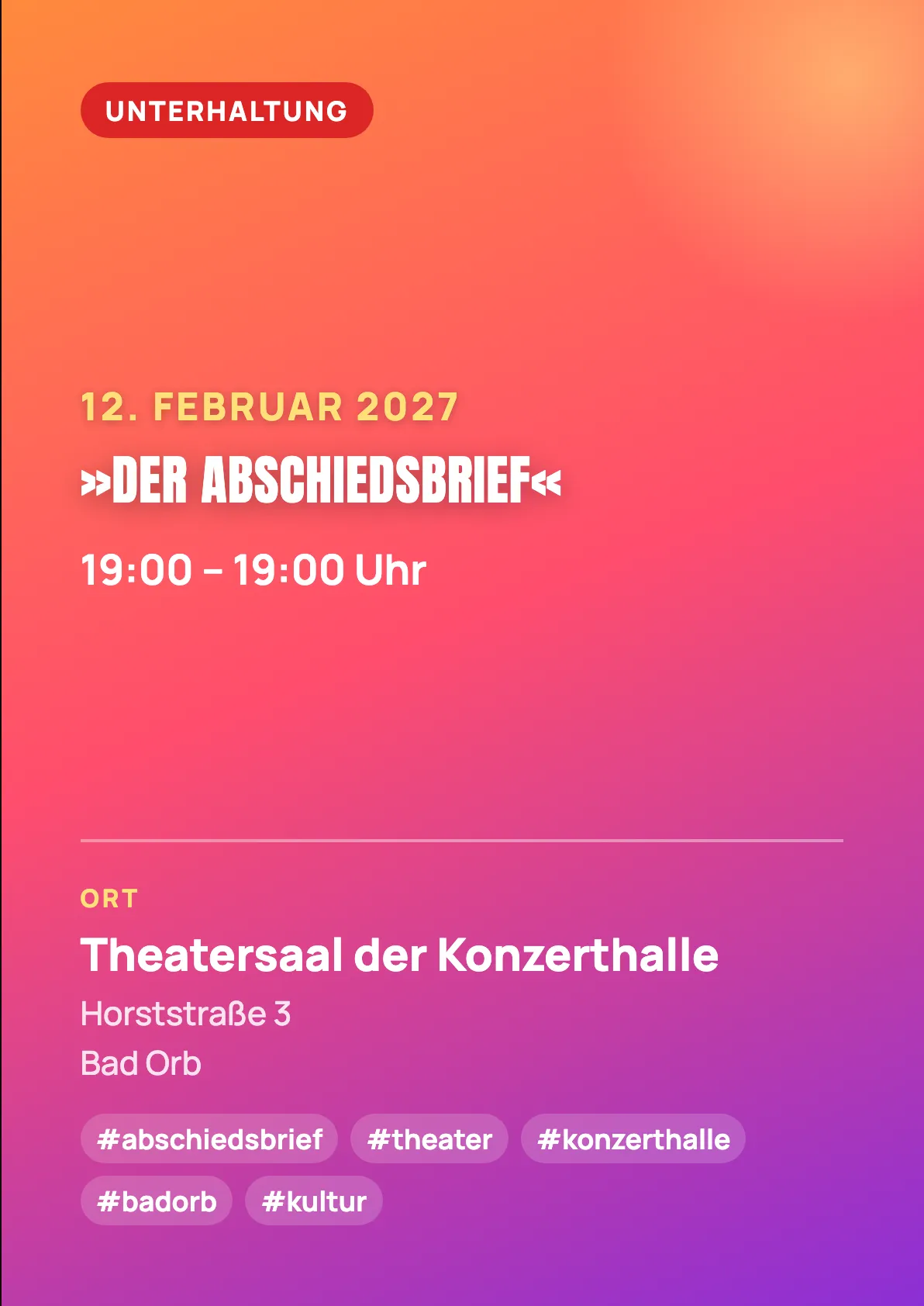 Veranstaltungsflyer