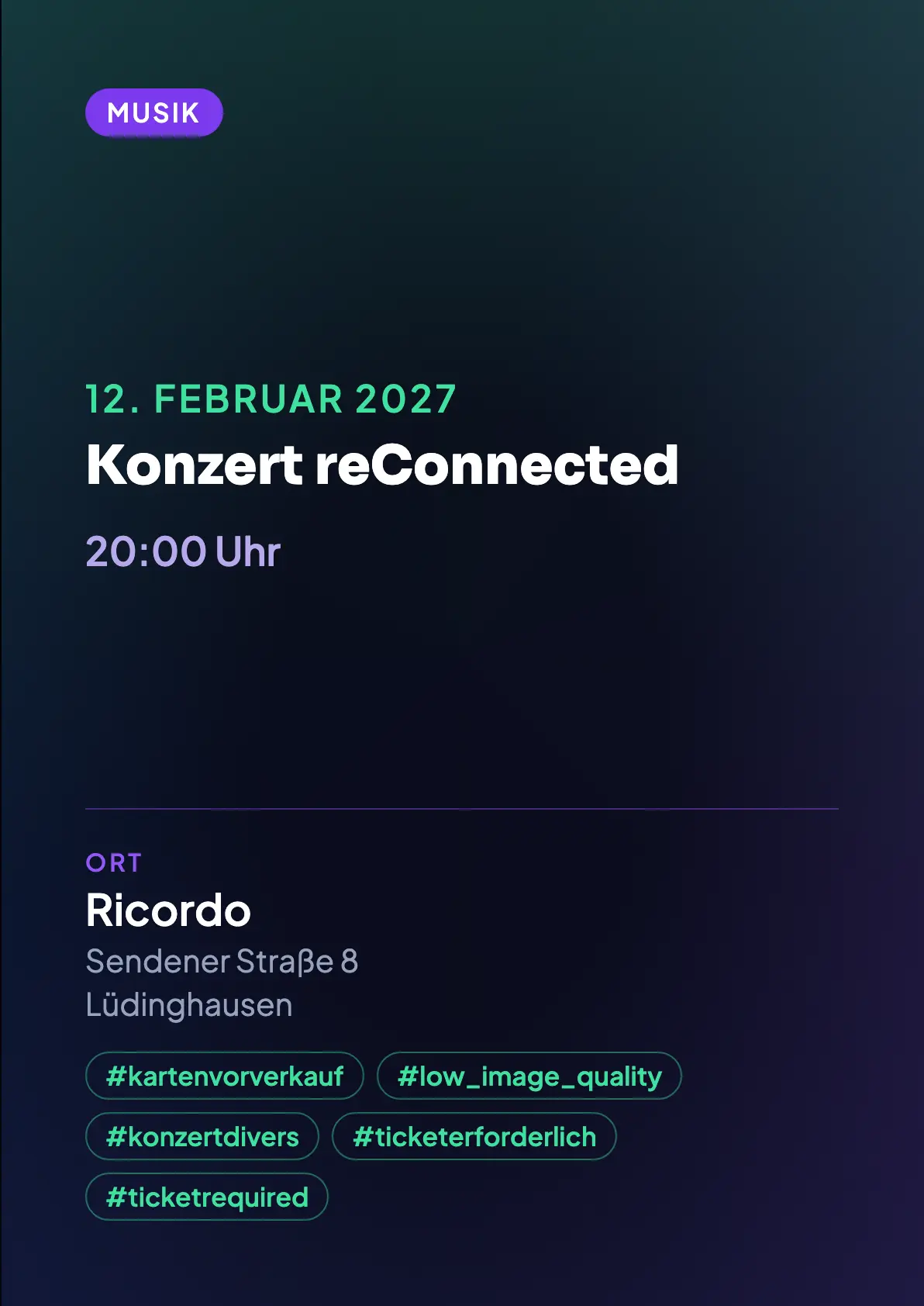 Veranstaltungsflyer