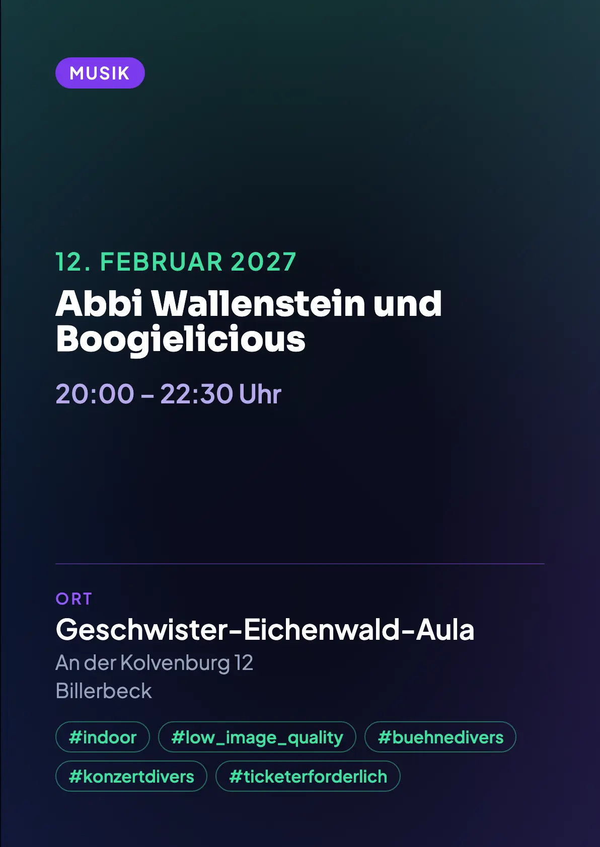 Veranstaltungsflyer