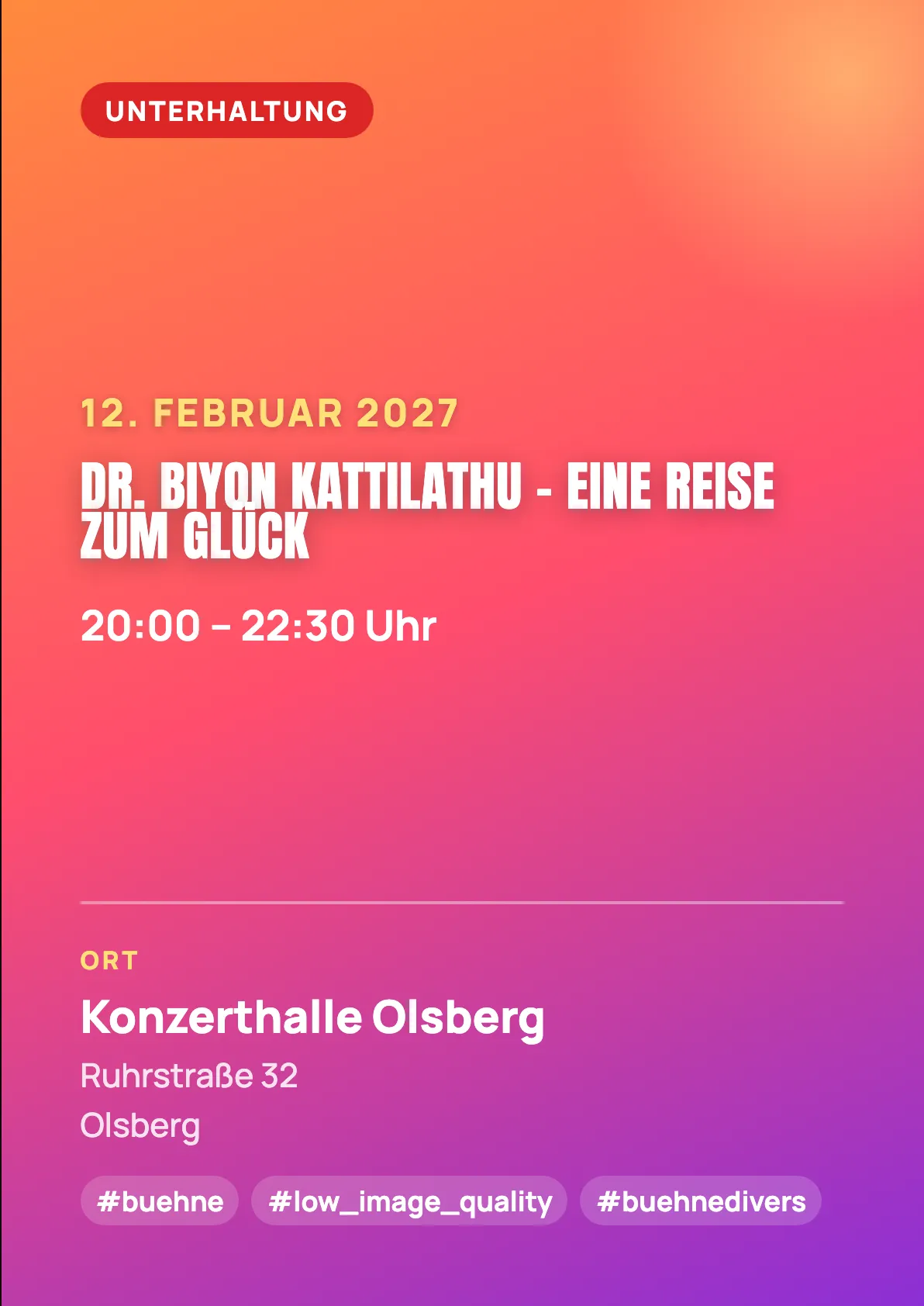 Veranstaltungsflyer