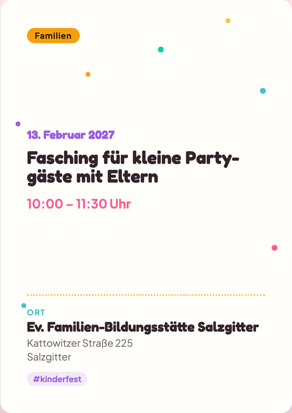 Veranstaltungsflyer