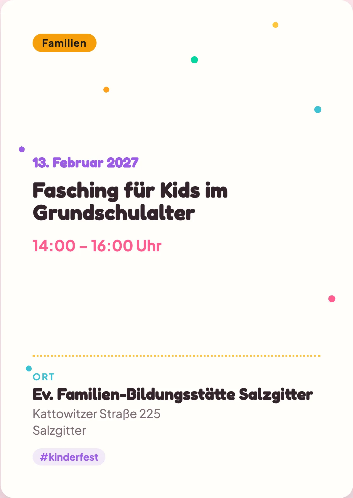 Veranstaltungsflyer