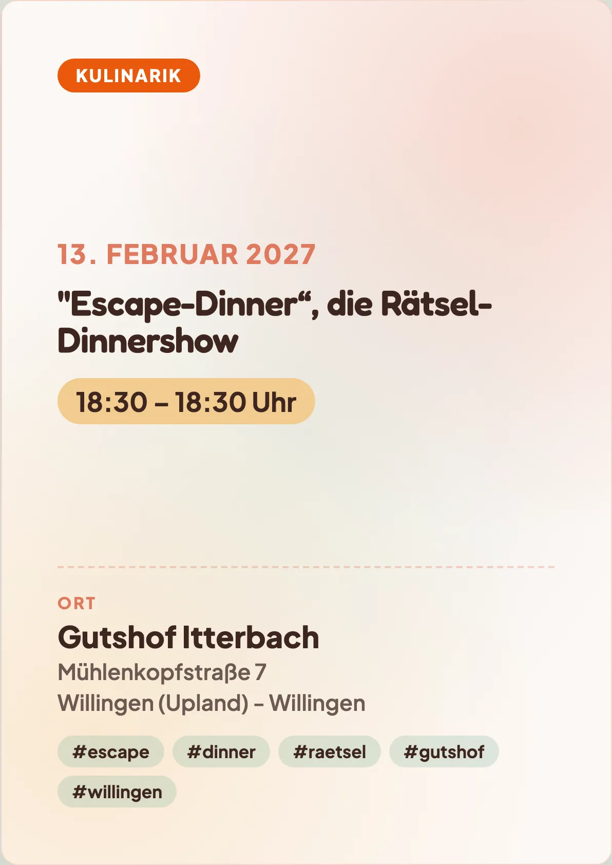 Veranstaltungsflyer