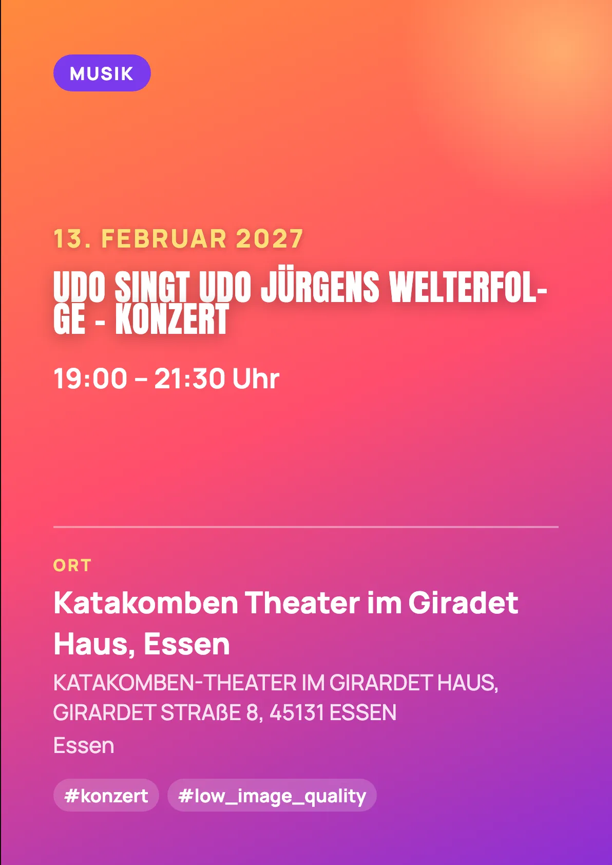 Veranstaltungsflyer