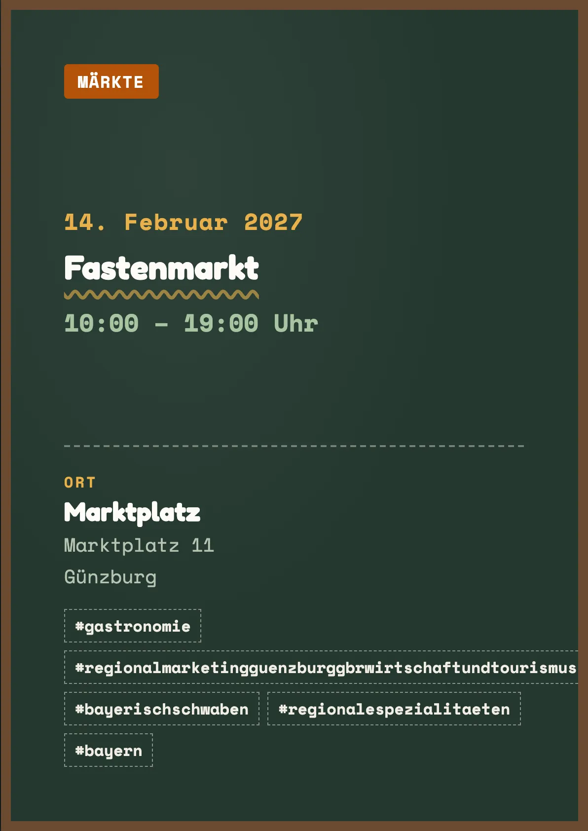 Veranstaltungsflyer