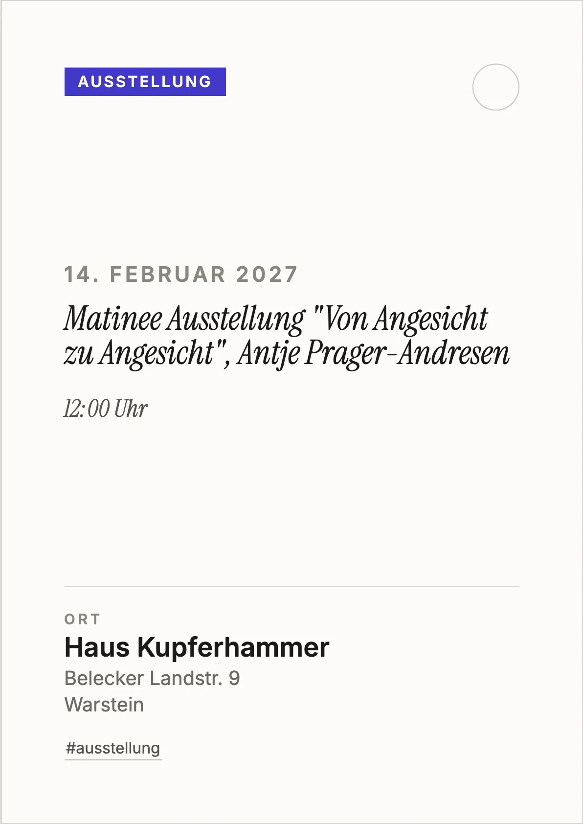 Veranstaltungsflyer