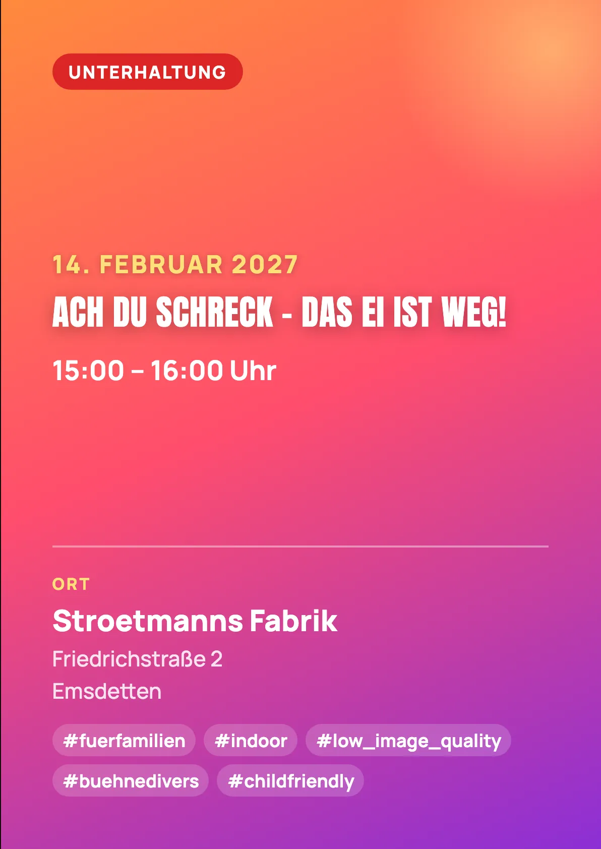 Veranstaltungsflyer