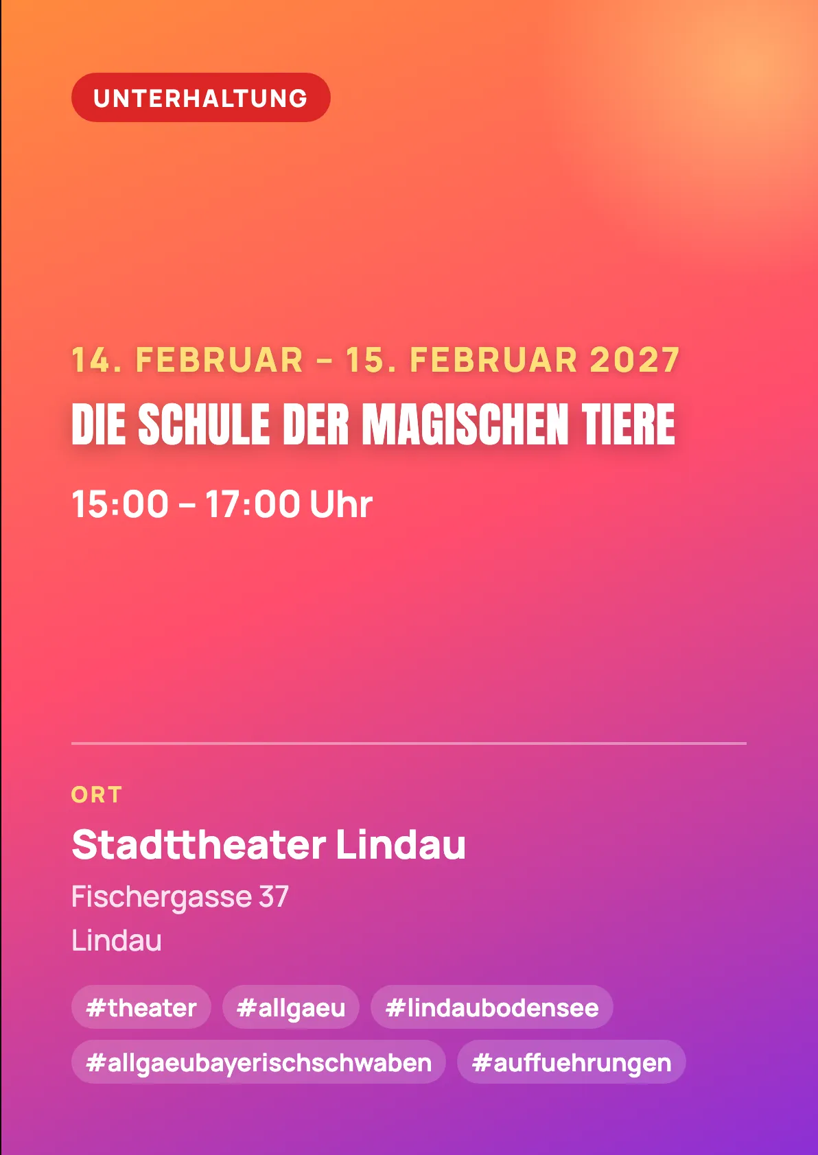 Veranstaltungsflyer