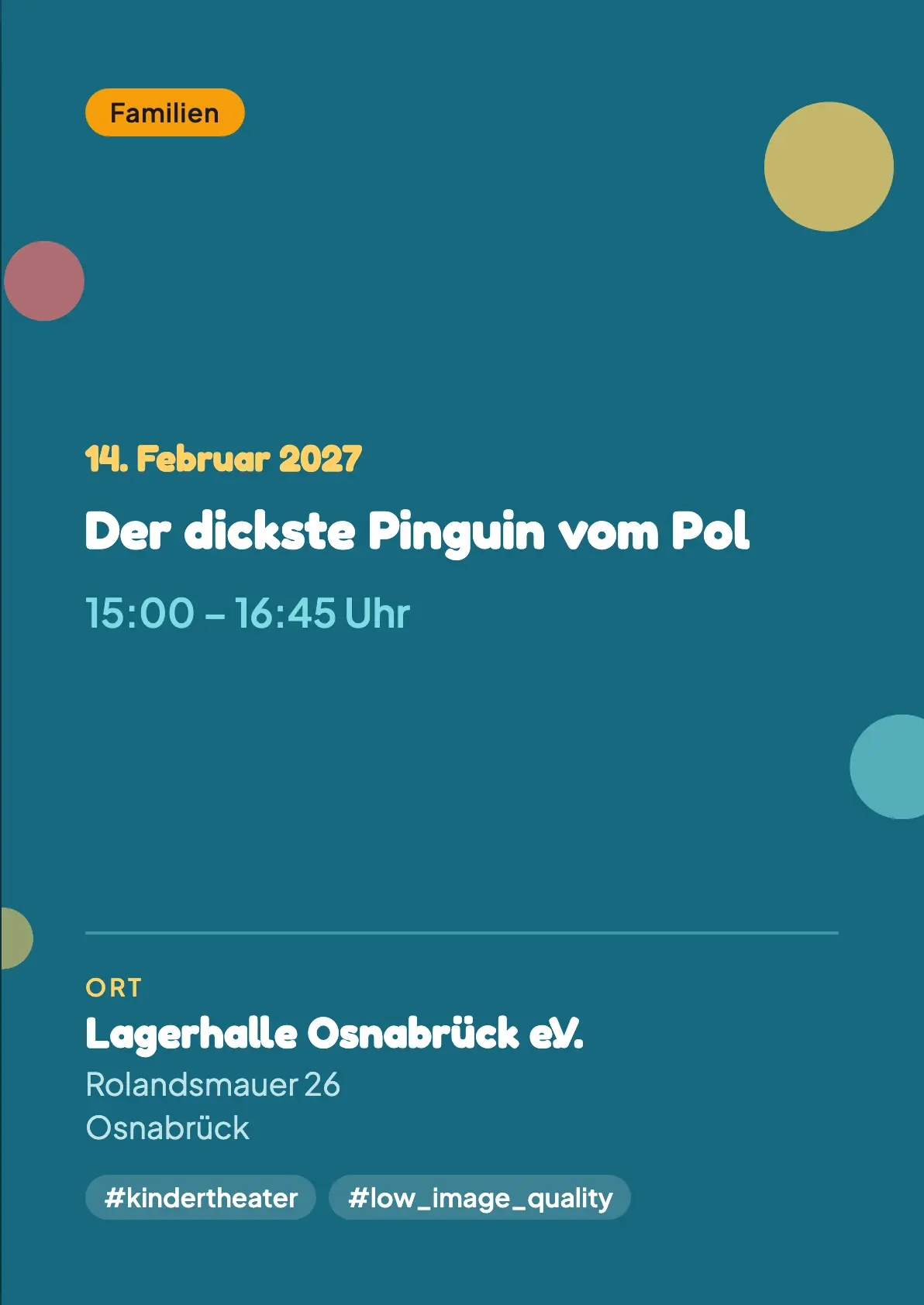 Veranstaltungsflyer
