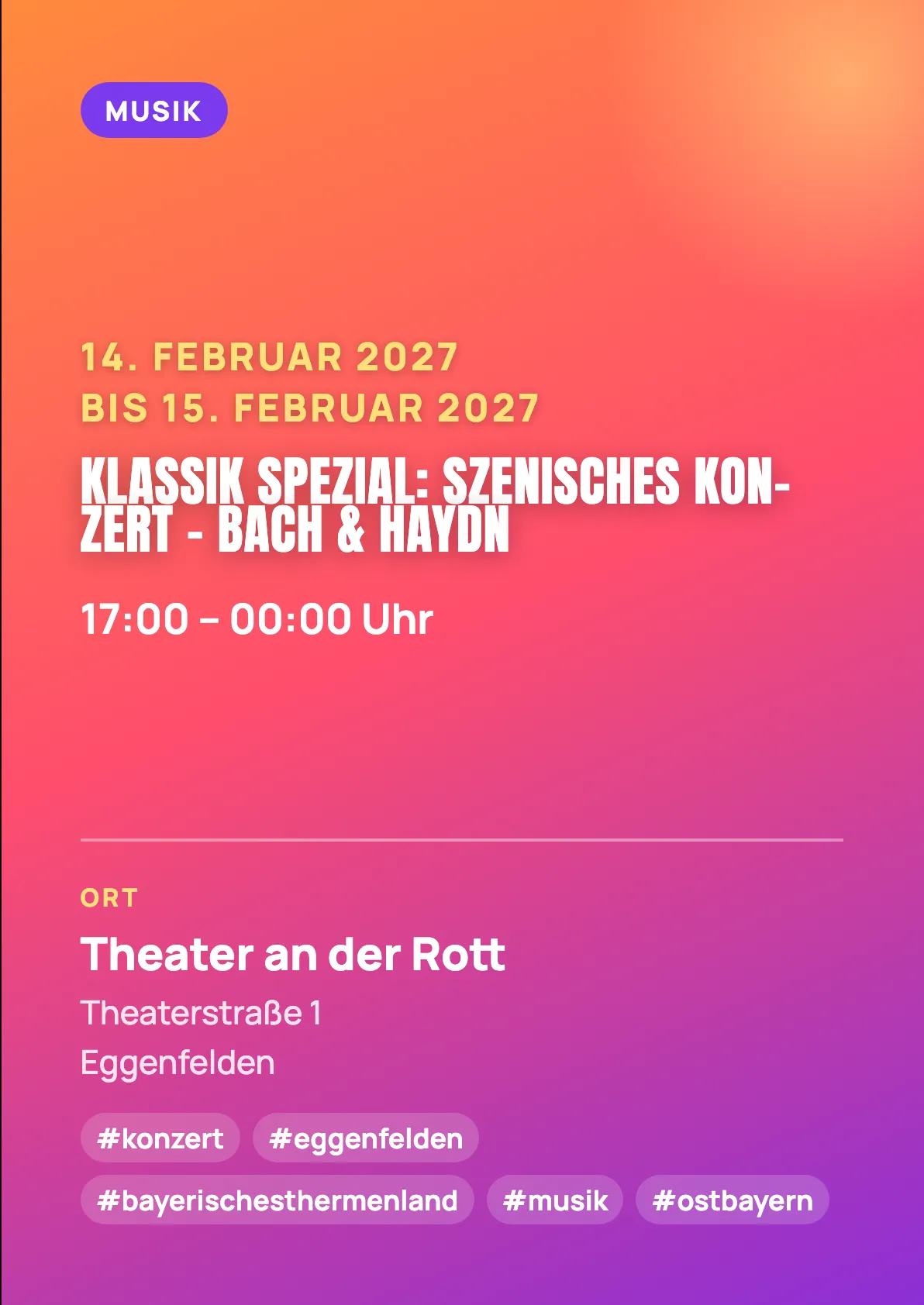 Veranstaltungsflyer
