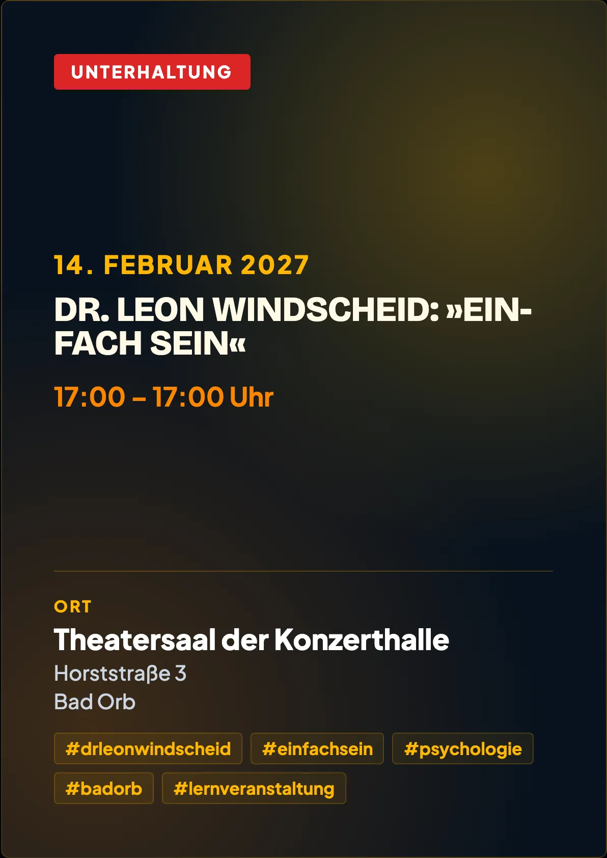 Veranstaltungsflyer