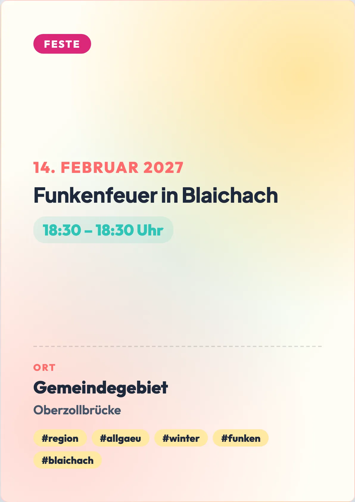 Veranstaltungsflyer