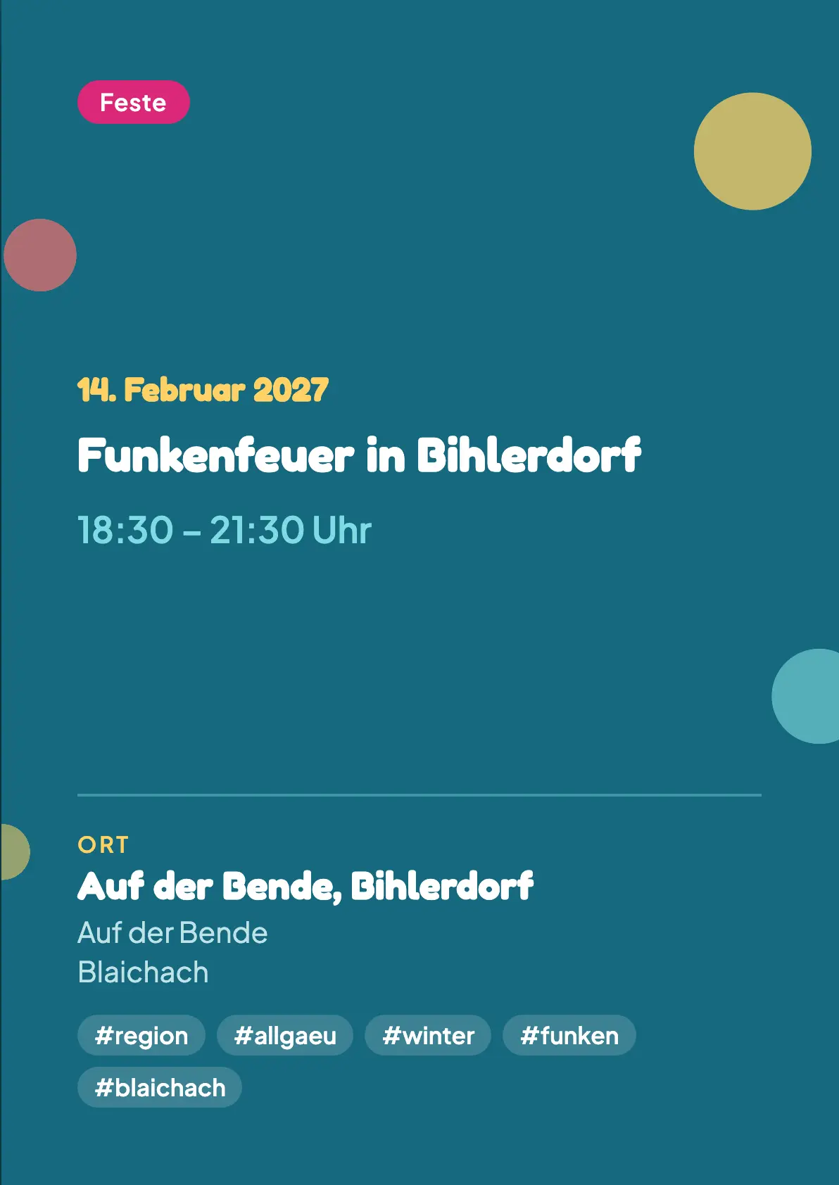 Veranstaltungsflyer
