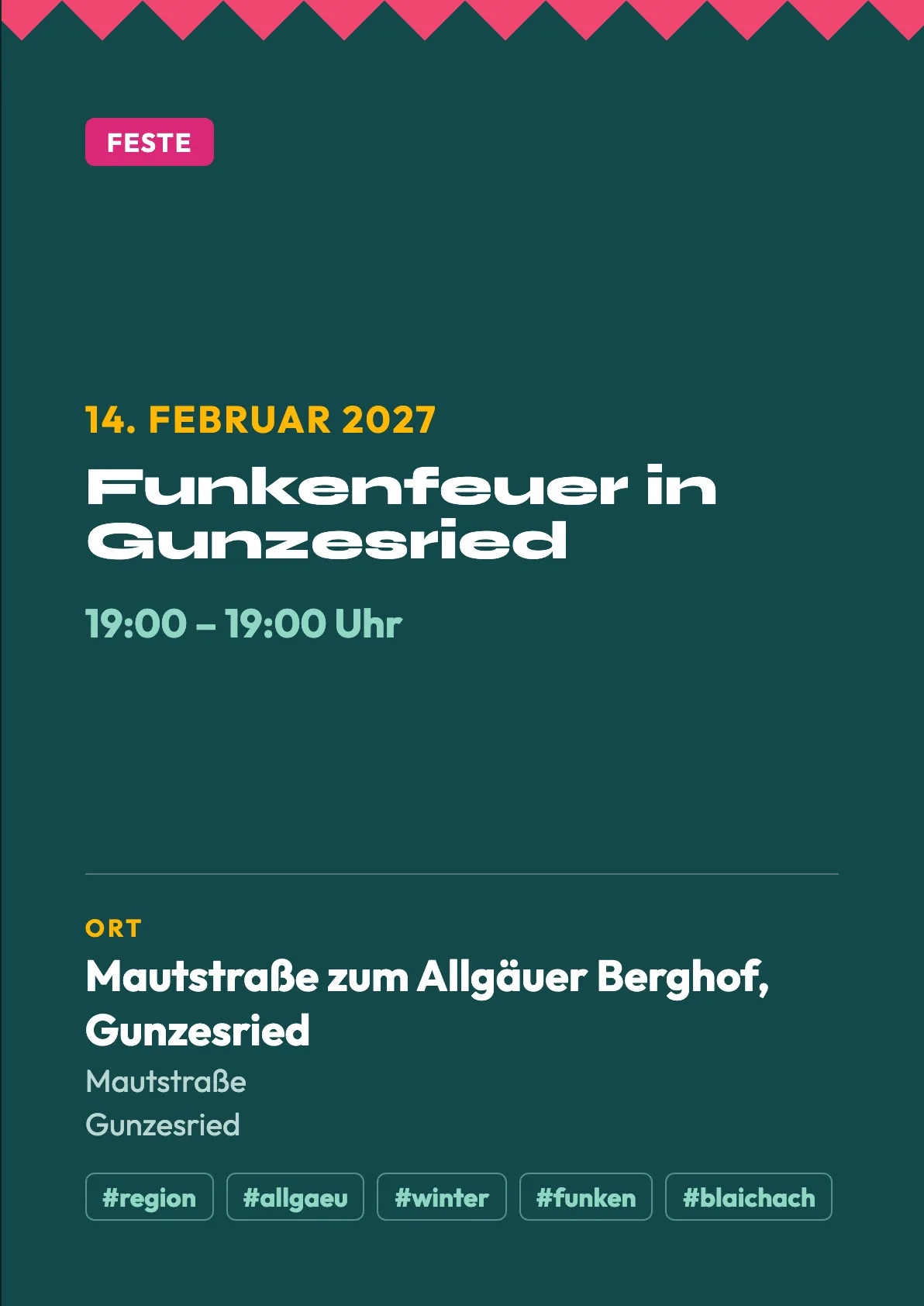 Veranstaltungsflyer