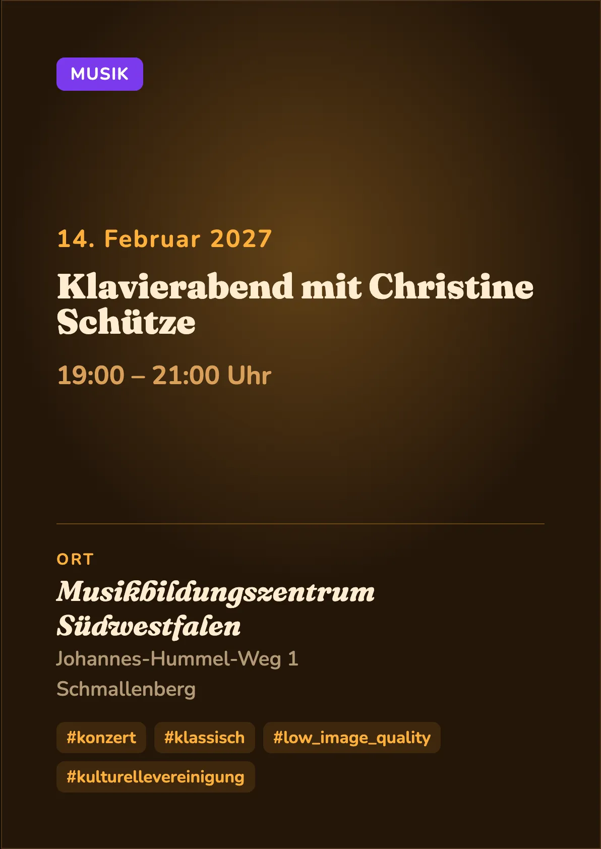 Veranstaltungsflyer