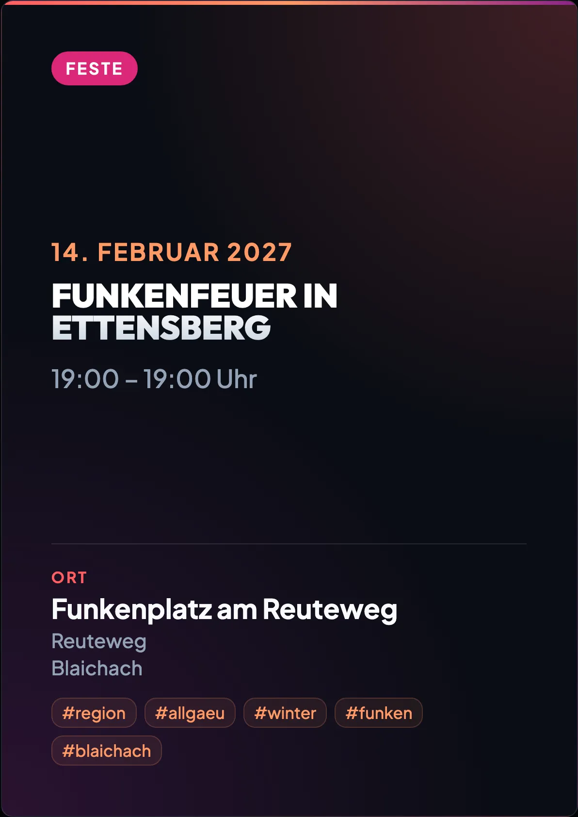 Veranstaltungsflyer