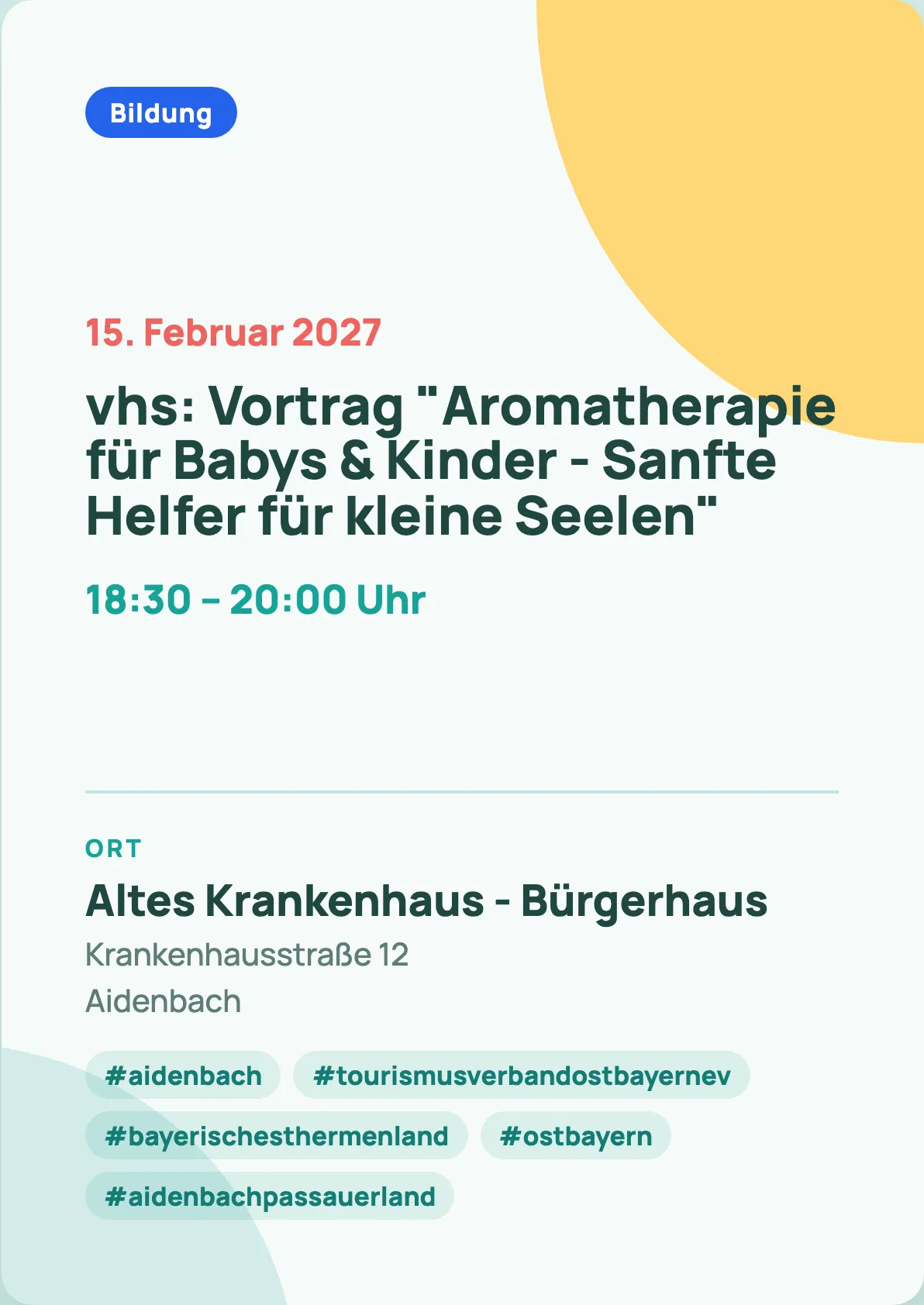 Veranstaltungsflyer
