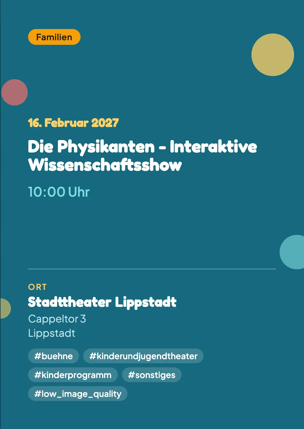 Veranstaltungsflyer
