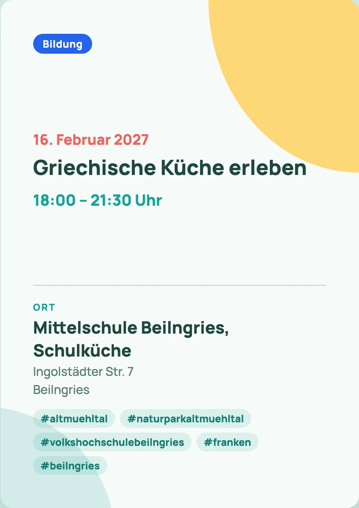 Veranstaltungsflyer