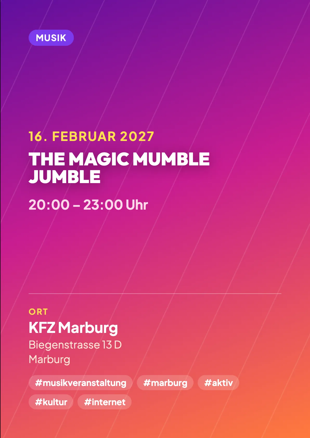 Veranstaltungsflyer