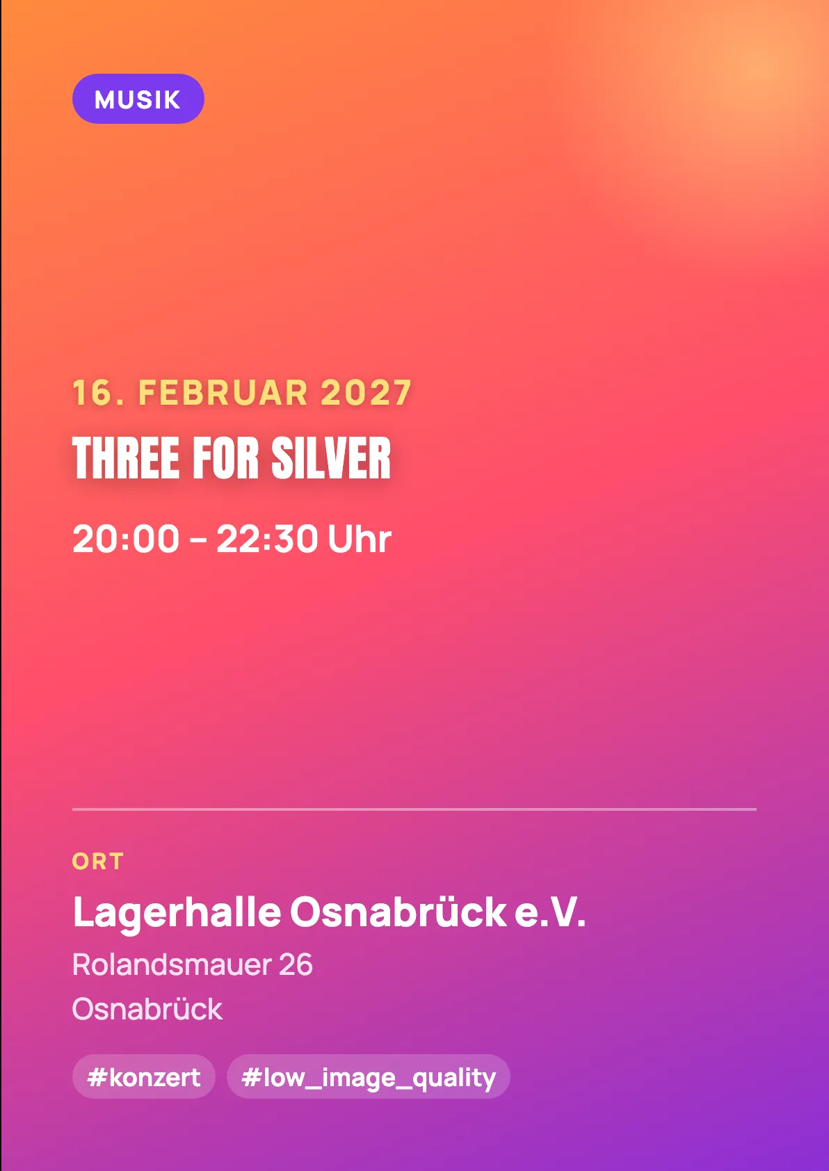 Veranstaltungsflyer