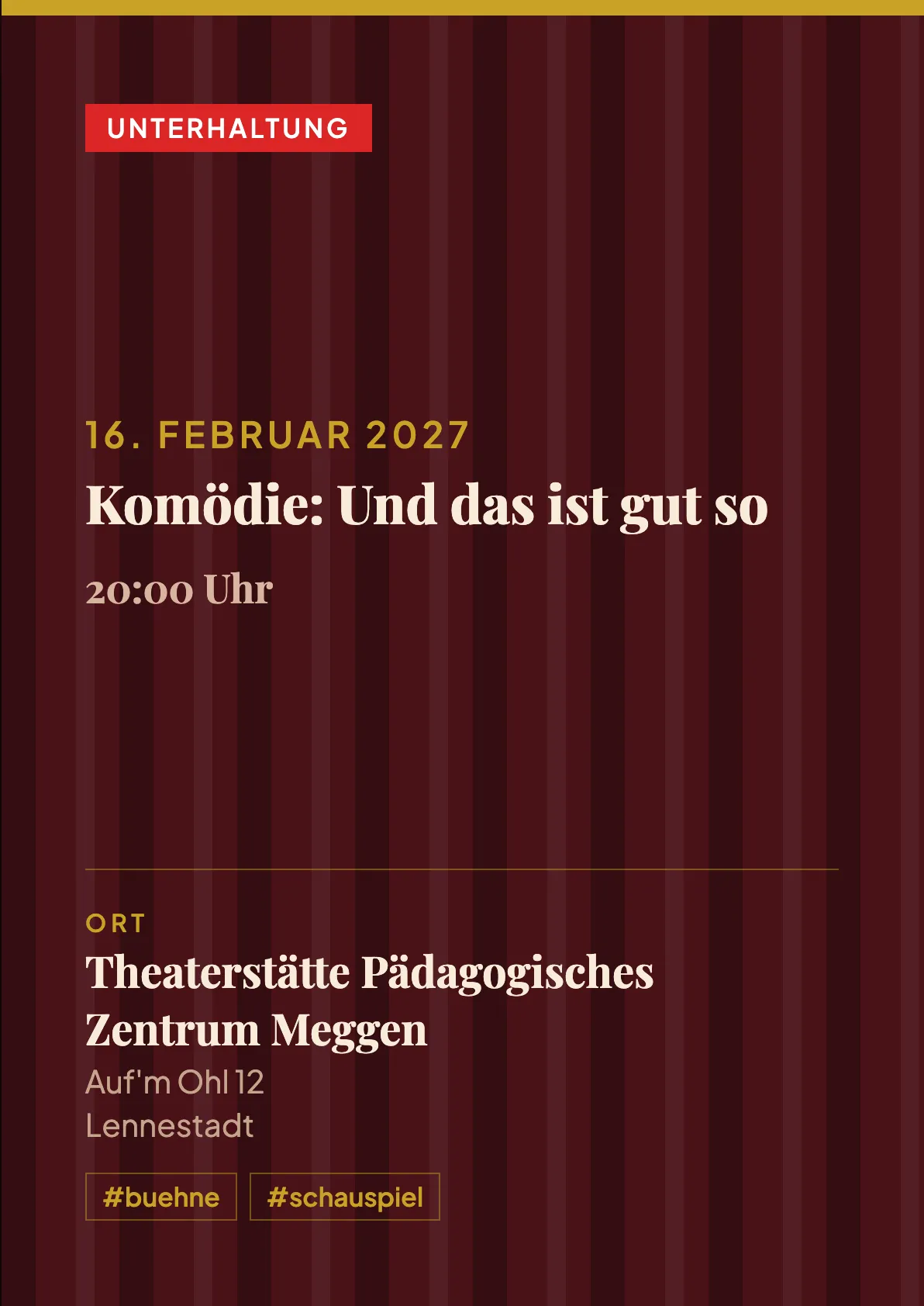 Veranstaltungsflyer