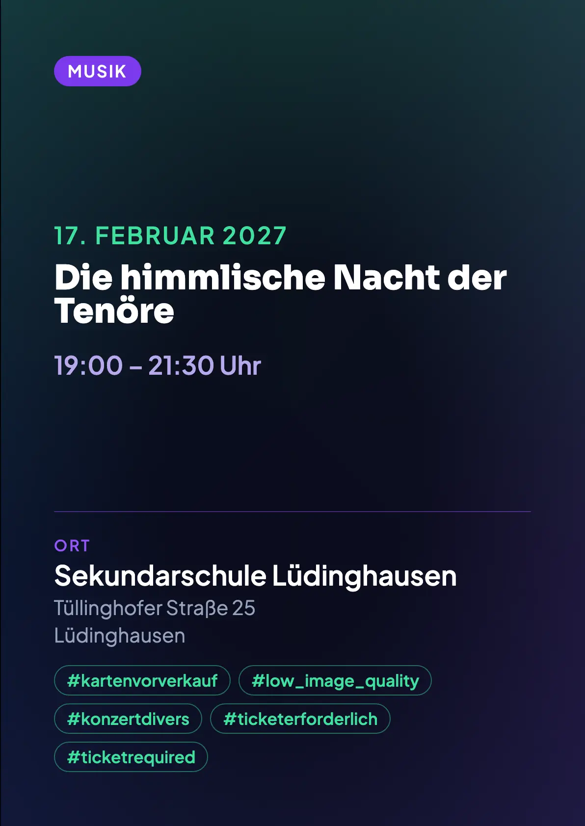 Veranstaltungsflyer