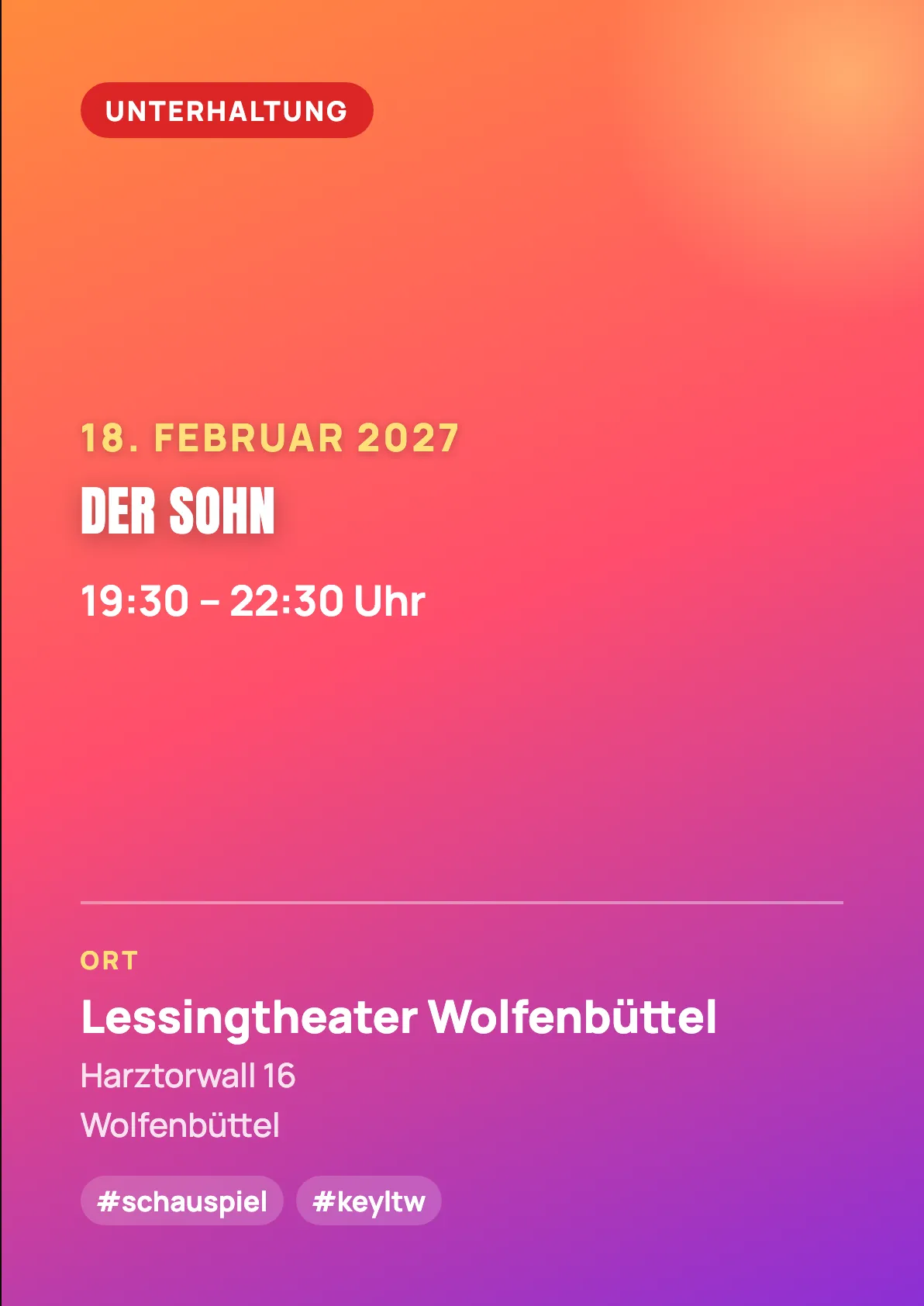 Veranstaltungsflyer
