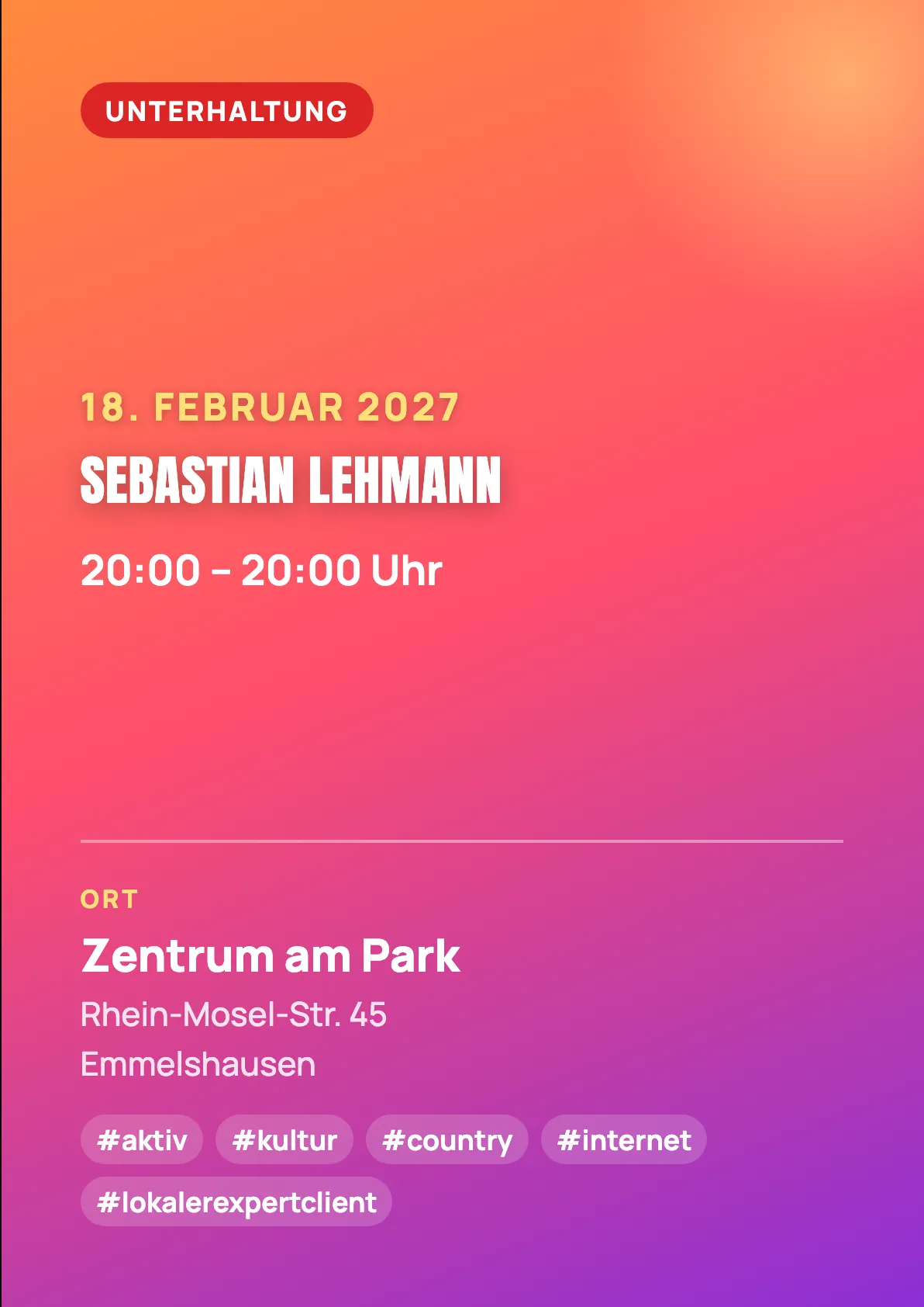 Veranstaltungsflyer